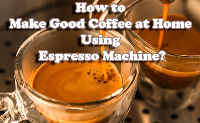 Mainstream of strong espresso coffee
