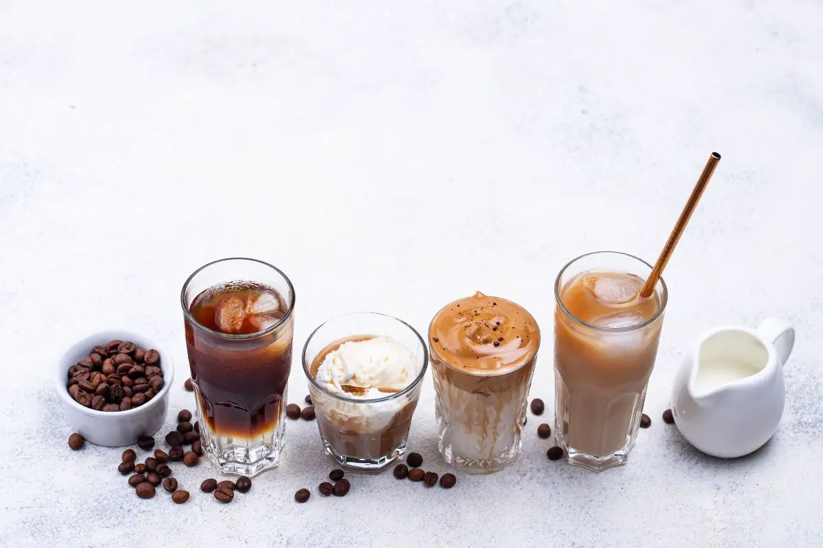 Different types of coffee drinks